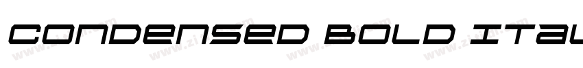 Condensed Bold Ital字体转换